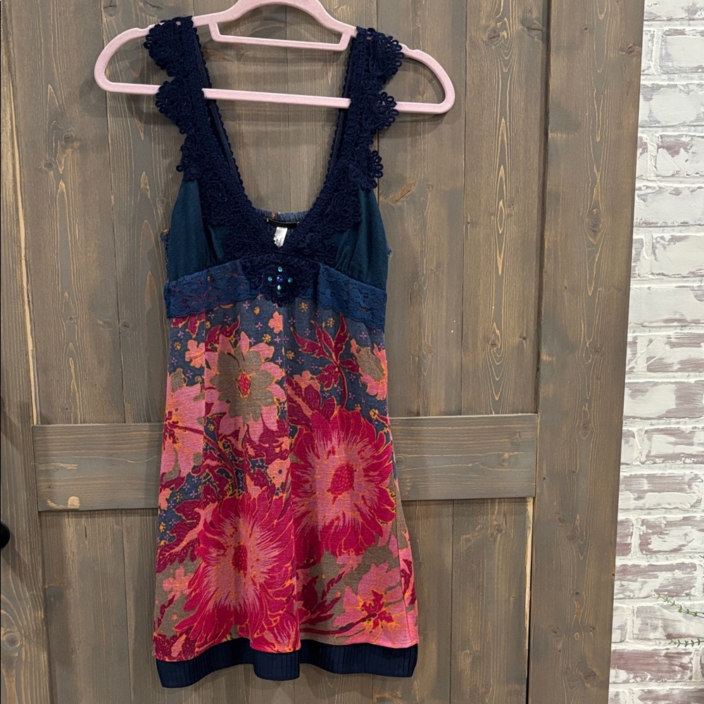 Free People Floral Mini Dress
